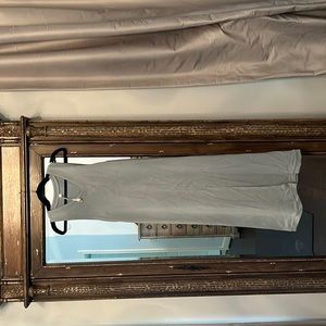 Lululemon, V-neck dress. Front slit, midi length,size 4,color seafoam.